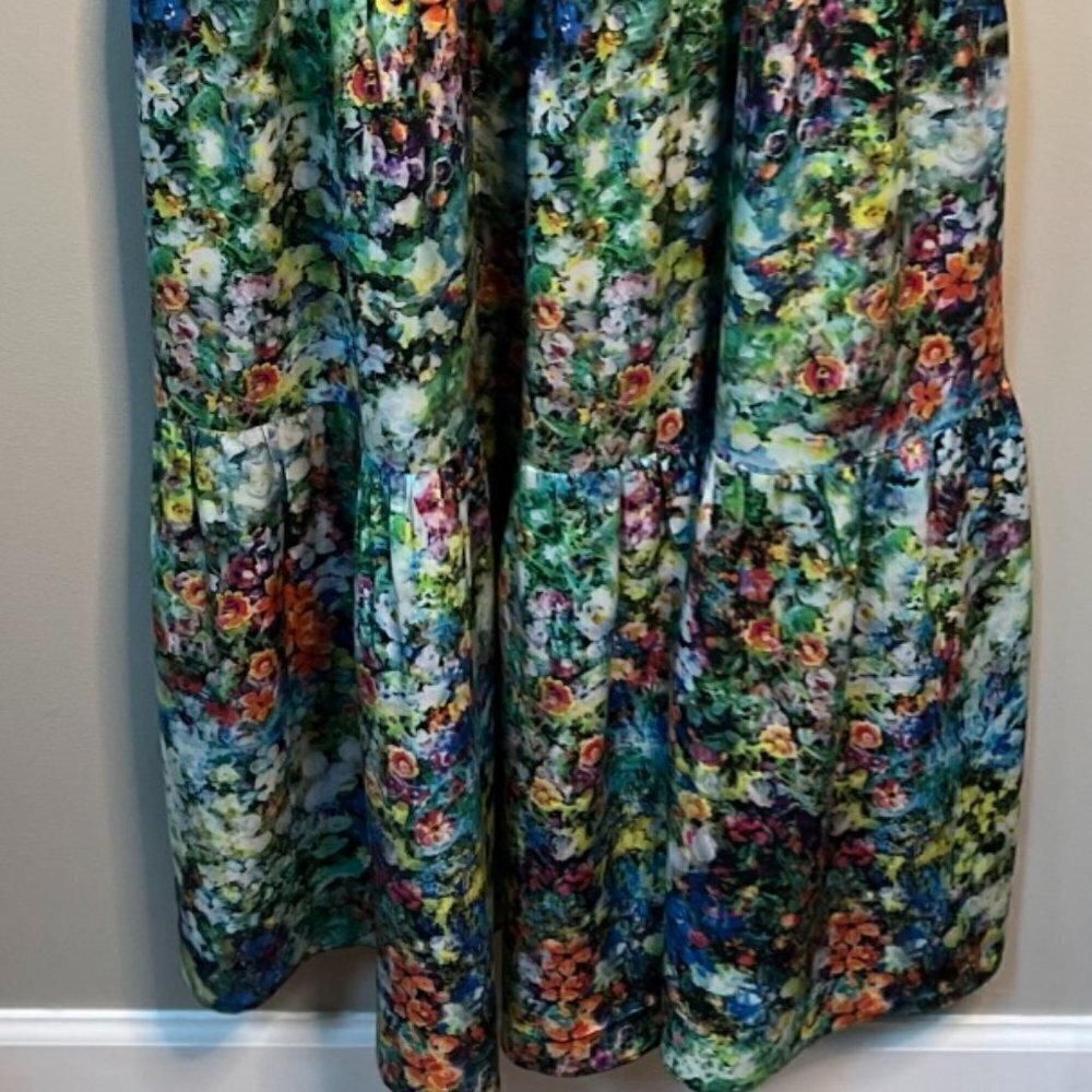 Atelier Women's Blue Wildflower Maxi Dress Size 8 - Picture 6 of 10